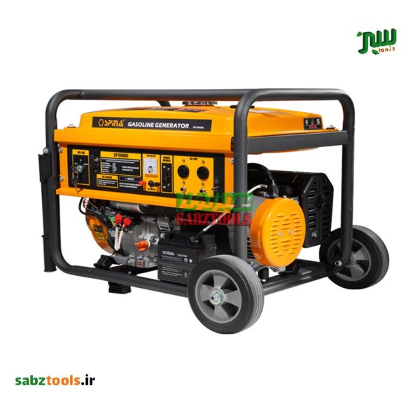 موتور برق بنزینی اسپینا 8.5 کیلووات استارتی تکفاز ATS دار مدل SP19000E